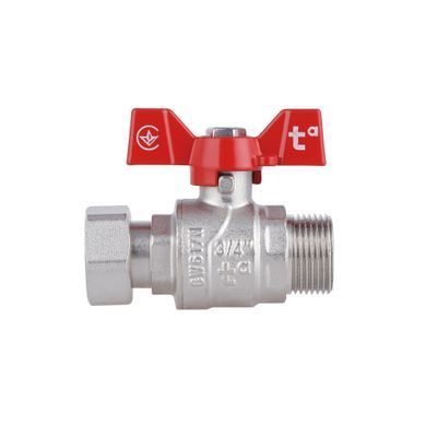 фотографія Кран кульовий з накидною гайкою Thermo Alliance Forte 3/4" ВЗ для води прямий SF261W20