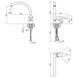 Смеситель для кухни Lidz Nicole 008F (k35) LDNIC008FCRM21877 Chrome