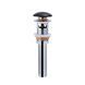 Раковина Qtap Nando LT 500х420х120 Matt black з донним клапаном QT12112173SMBMB