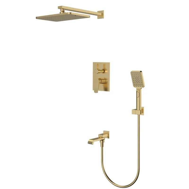 фото Встраиваемая душевая система Mixxus Premium DALI 009 INNER BOX Brushed Gold (MI6767)