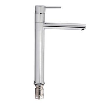 фотографія Змішувач для раковини Qtap Spring з поворотним виливом високий QTSPRCRM001XL Chrome