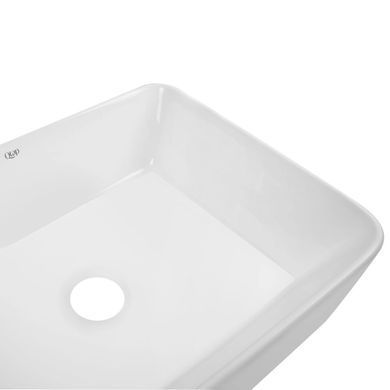 фото Комплект Qtap Tern: Раковина накладная прямоугольная 475х370х140 мм White + Донный клапан PU02