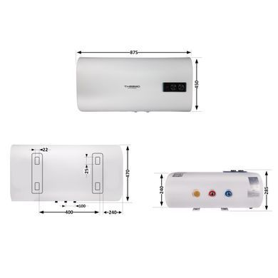 фото Компресор V 2.5кВт 435л/хв 8бар 50л (2 крана) GRAD (7043945)