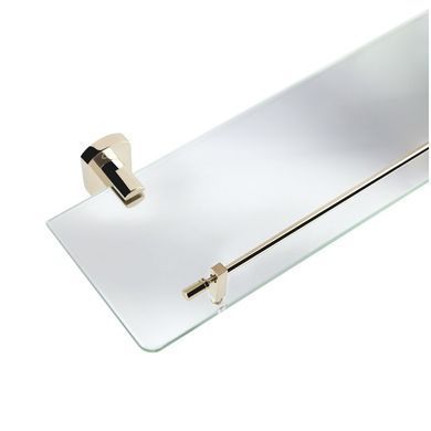фотографія Полиця універсальна Qtap Liberty скляна 600 мм QTLIBORO1153 Gold