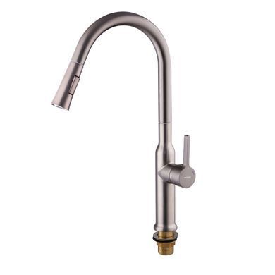 фото Змішувач для кухні з висувним виливом Mixxus Premium PULL 014 GRAPHITE (MI6959)