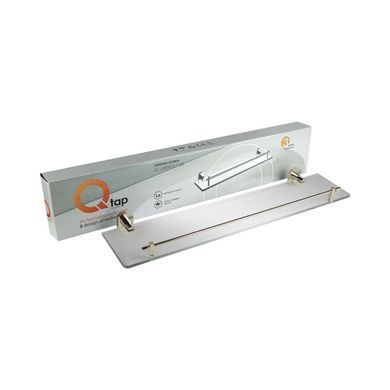 фотографія Полиця універсальна Qtap Liberty скляна 600 мм QTLIBORO1153 Gold
