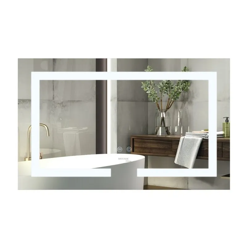 фото Дзеркало MIXXUS HARD MR07-80x50 з LED Touch, Anti-fog, димером, рег. яскравості (MI6658)