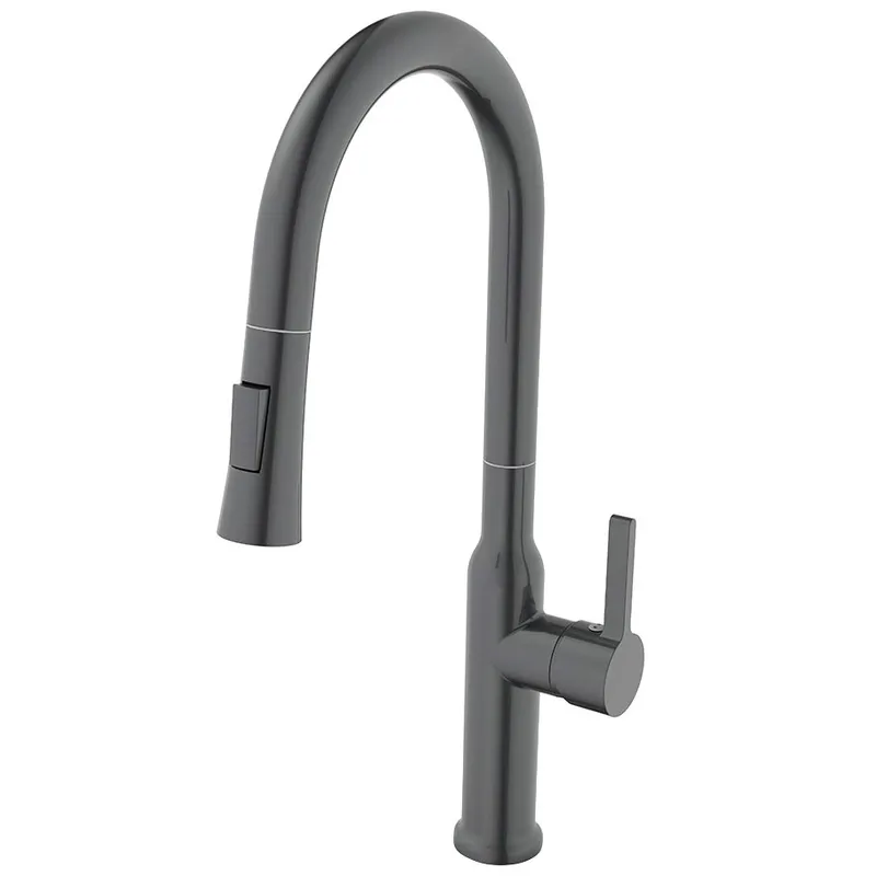 фото Змішувач для кухні з висувним виливом Mixxus Premium PULL 014 GRAPHITE (MI6959)