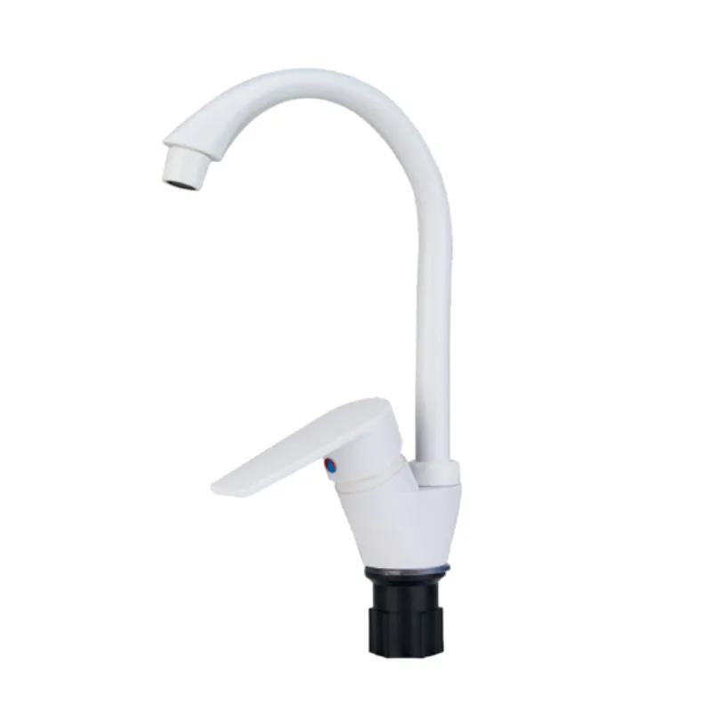 фото Змішувач для кухні Plamix Oscar-011 White (з підведенням) (PM0650)