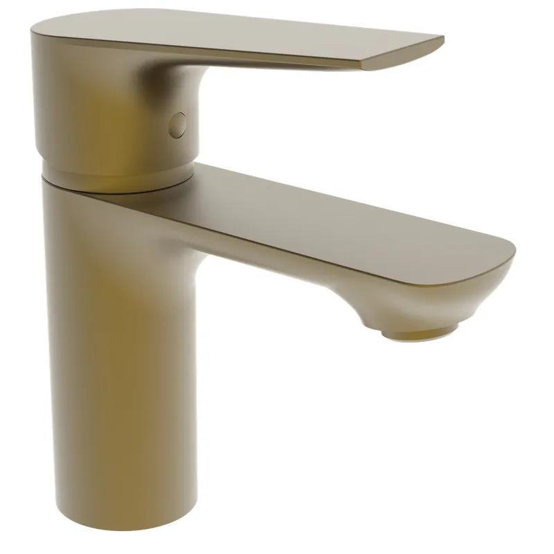 фото Змішувач для умивальника Haiba Milano 001 BRUSHED GOLD (HB9619)
