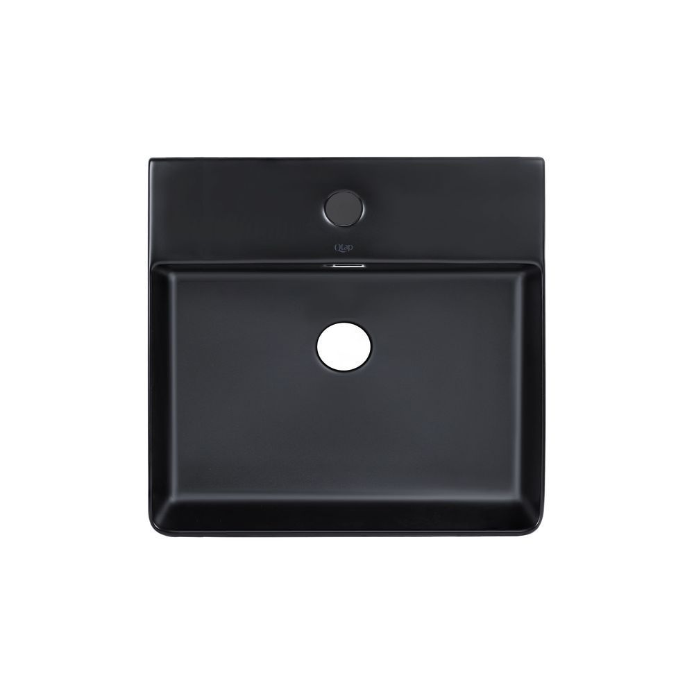 фото Раковина Qtap Nando LT 500х420х130 Matt black QT12112173SMBMBN