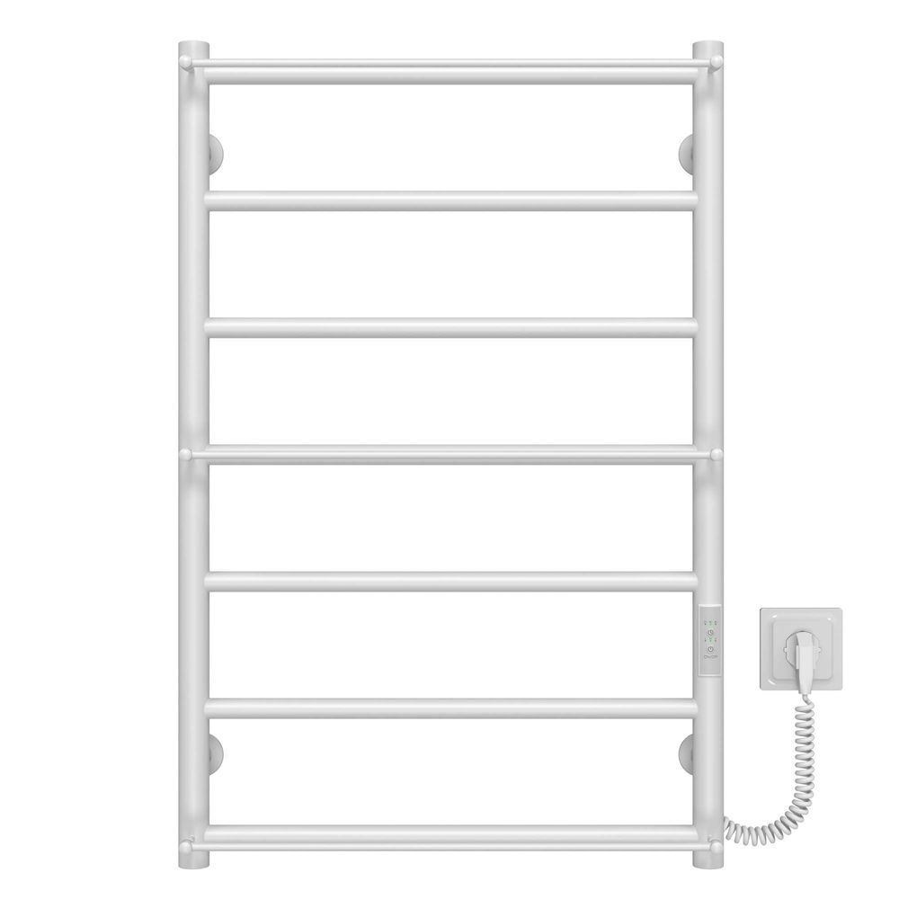 фото Рушникосушарка електрична Ladder П7 500х800 Deffi нержавіюча сталь (Білий, WD03, Праве підключення)