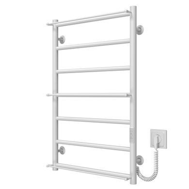 фото Рушникосушарка електрична Ladder П7 500х800 Deffi нержавіюча сталь (Білий, WD03, Праве підключення)