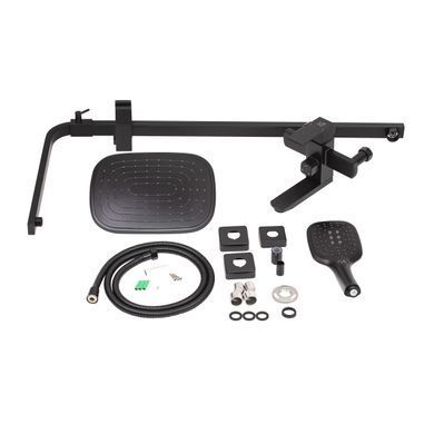 фотографія Набір змішувачів для ванни Lidz Kubis 10 30 105А+001F Black