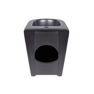 фото Биде напольное Qtap Robin 565x360x405 Matt black QT13442141CMB