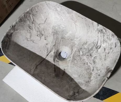 фото Раковина накладна MIXXUS PREMIUM DIVERSE-0113 MARBLE 455х325х135mm (MP6544)