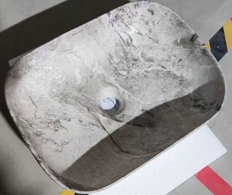 фото Раковина накладна MIXXUS PREMIUM DIVERSE-0113 MARBLE 455х325х135mm (MP6544)