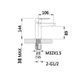 Смеситель для раковины Lidz Latwa 001 (k35) LDLAT001WHI45423 White