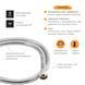 Шланг Lidz Niagara 07 1,2 м LDNIA07CRM35455 Chrome