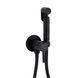 Набор для гігієнічного душу Qtap Inspai-Varius округлий QTINSVARBСRV00440001 Black Matt