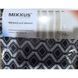 Шторка для ванної MIXXUS SCT-007-180x180 з поліестеру із вбудованими кільцями (Візерунок "Соти" чорно-білий) (AC0648)
