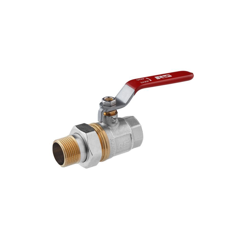 фотографія Кран-американка STA "Premium" (DN) 20 PN40 ручка, никель используется для открытия/перекрытия протока воды в системах отопления и водоснабжения. Преимуществом данного крана является наличие муфты типа &laquo;американка&raquo;, позволяющее получить быстроразъёмное сое