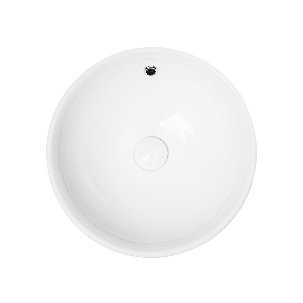 фото Раковина-чаша Qtap Robin 383х383х175 White с донным клапаном QT1311L408W