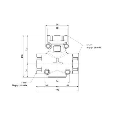 фото Антиконденсационный клапан Icma 1" 1/4 60&deg;C №133