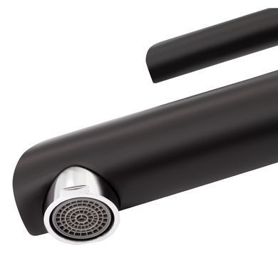 фотографія Змішувач для раковини Qtap Grand QTGRABCR001F Chrome/Black