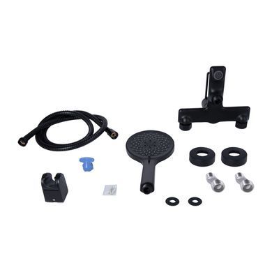 фотографія Змішувач для ванни Qtap Taurus (з душовим гарнітуром) QTTAU259BLM45662 Black Matt