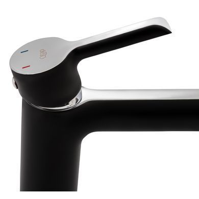 фотографія Змішувач для раковини Qtap Grand QTGRABCR001F Chrome/Black
