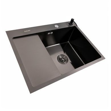 фотографія SET Valeso Handmade sink CM 65*50 R PVD black + mixer tap XK09B black