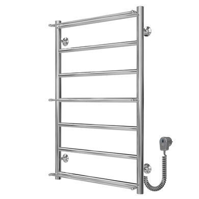 фото Рушникосушарка електрична Ladder П7 500х800 Deffi нержавіюча сталь (Хром, EF16, Праве підключення)