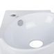 Комплект Qtap Leo N: Раковина подвесная угловая овальная 380x360x130 мм WHITE + Донный клапан PU02O