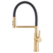 Змішувач для кухні MIXXUS PREMIUM PULL 017 BRUSHED GOLD REFL.BLACK (Колір матове золото+силік. вилив чорний) (MI8280)