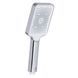 Лейка для ручного душа Qtap Rucni 145x95 мм прямоугольная QTRUC125CRM45777 Chrome/White