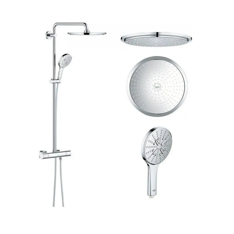 фото Душевая система с термостатом для настенного монтажа Grohe Rainshower Smartactive 310 (27966001)