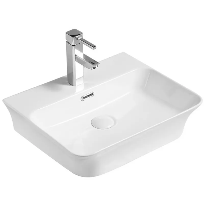 фото Умивальник накладний керамічний Mixxus Premium Bevel-0201 з переливом 485x410x125mm (MP6480)