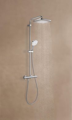 фотографія Душова система з термостатом для настінного монтажу Grohe Tempesta System 250 Cube (26689001)