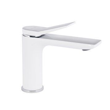 фотографія Змішувач для раковини Qtap Presto QTPRE270CRW45576 Chrome/White