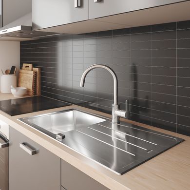 фото Змішувач для кухні з висувним виливом Grohe Eurostyle Cosmopolitan (31126004)