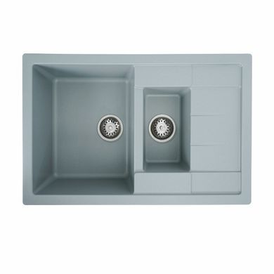фотографія Гранітна мийка для кухні VALESO 7850W TOSKANA матовий Карбон