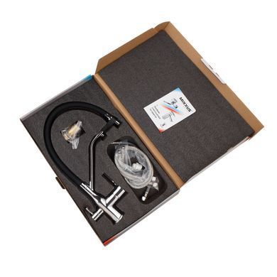 фотографія Змішувач для кухні MixxusPremium Gravity 021 REFL.BLACK (MI6977)