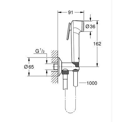 фото Готовий комплект для гігієнічного душу з Tempesta-F Grohe Essence (UA111197000)