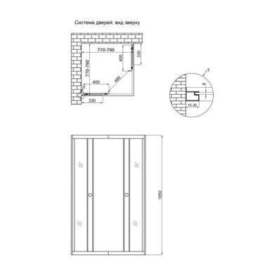 фото Душевая кабина Lidz Wawel SC80x80.SAT.LOW.FR, стекло Frost 4 мм без поддона