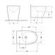 Биде напольное Qtap Scorpio 565x355x410 White QT14441003CW