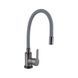 фотографія Змішувач для кухні Brinex Pure 015F3 з гнучким виливом Graphite/Grey BRIPUR015F3GRG