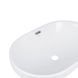 Комплект Qtap Leo: Раковина врезная овальная 590x400x170 мм White + Донный клапан PU02O