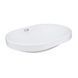 Комплект Qtap Leo: Раковина врезная овальная 590x400x170 мм White + Донный клапан PU02O