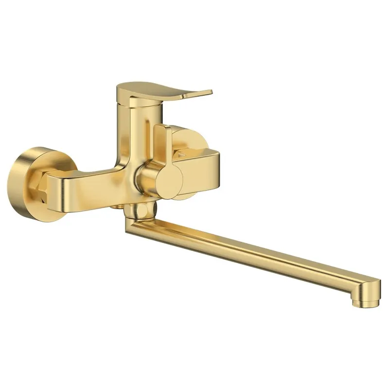 фото Змішувач для ванни Mixxus Premium DALI 006 EURO Brushed Gold (MI6764)